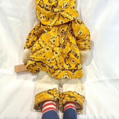 Vintage Handmade Raggedy Ann Rag Doll