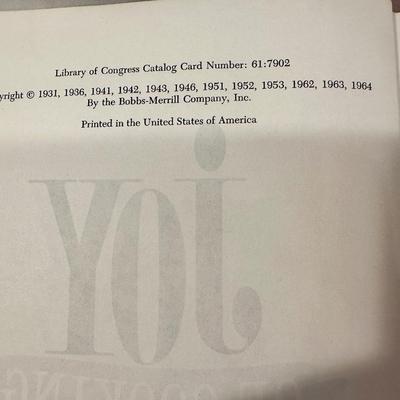 Vintage "Joy of Cooking""