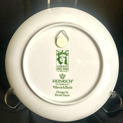 1980's Villeroy & Boch Statue of Liberty Centennial Commemorative Plate Heinrich, West Germany
