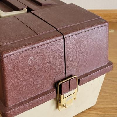 Tackle Box filled with Tackle, Line, Weights, and Much More