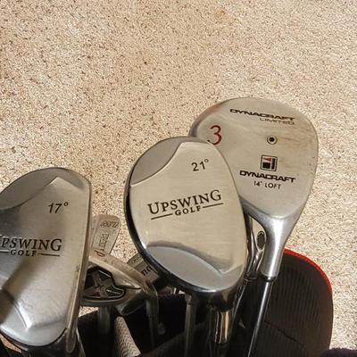 Taylor Made Golf Bag filled with Great Clubs, Gold Balls, & Tees