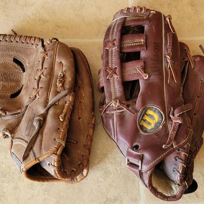 (2) Baseball Gloves