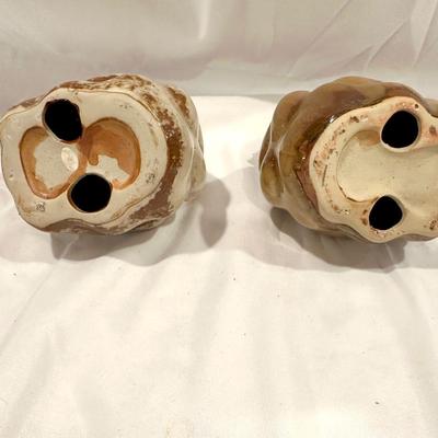 Vintage Ceramic Glazed Chickens