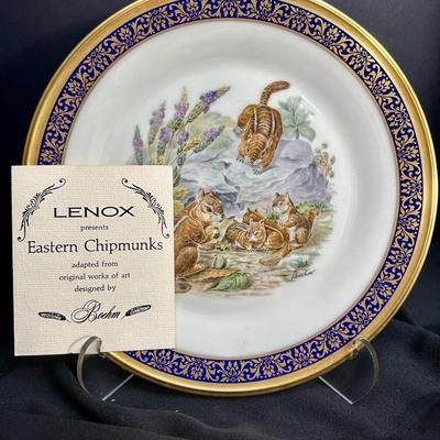 1976 â€œEastern Chipmunksâ€ Lenox Limited Edition from the Boehm Woodland Wildlife Collection