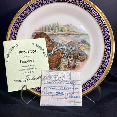 1977 â€œBeaversâ€ Lenox Limited Edition from the Boehm Woodland Wildlife Collection