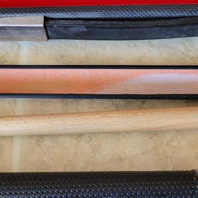 Pool Stick with Mother of Pearl Design &Case