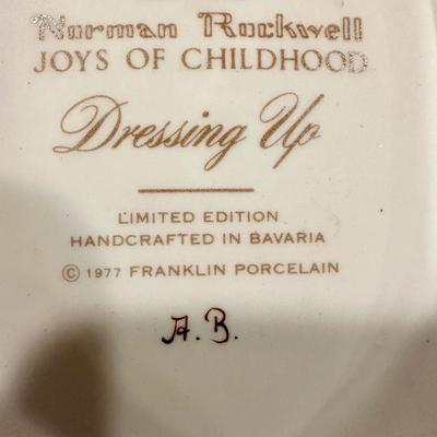 1977 Norman Rockwell Porcelain "Joys of Childhood"