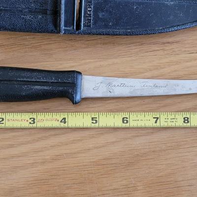Vintage J Marttiini, Finland Fillet Knife with Sheath