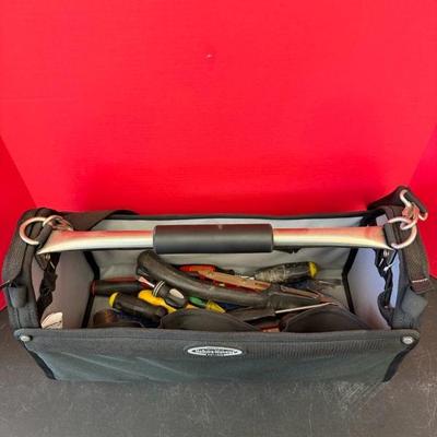 Lot 1136 Tool tote bag with miscellaneous tool