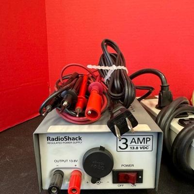 Lot 1141 RadioShack regulated power supplies and 3 surge protection