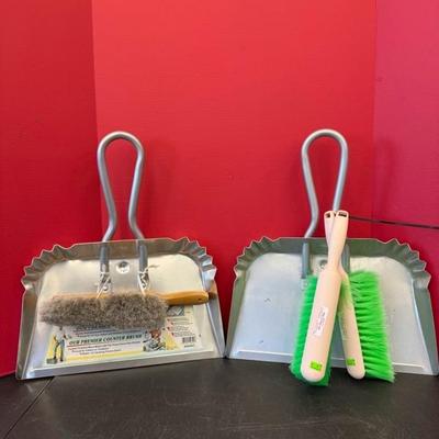 Lot 1145 dust pans and brooms