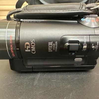 Lot 1189 canon camcoder HD cmos optical stabilizer