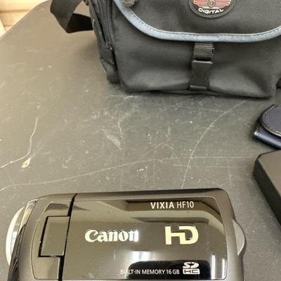 Lot 1189 canon camcoder HD cmos optical stabilizer