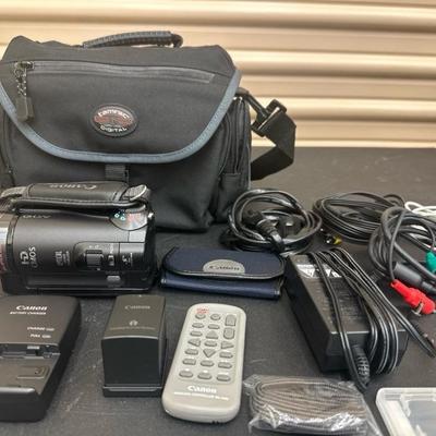 Lot 1189 canon camcoder HD cmos optical stabilizer