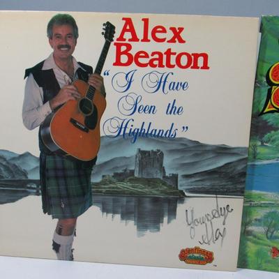 Lot of Signed Alex Beaton The Scotsman, I Have Seen the Highlands, & Sings of Scotland Forever Vintage Records