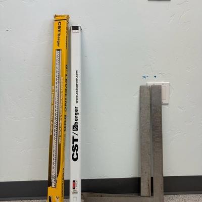 Lot 1148 8â€™ Leveling rod metal squares