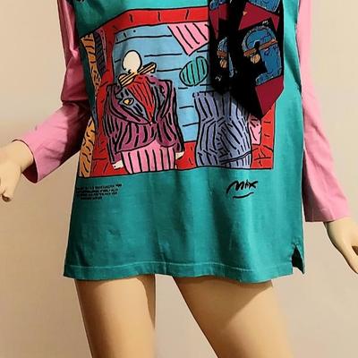 Vtg Peter Max Rare Neo Max Top/& Tie Red Room by Dega 1978