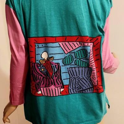 Vtg Peter Max Rare Neo Max Top/& Tie Red Room by Dega 1978