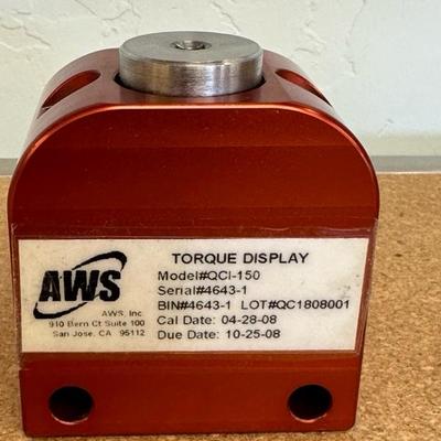 Lot 1214 Micro Precision AWS-QC Torque Display / Torque Tester QC1-150