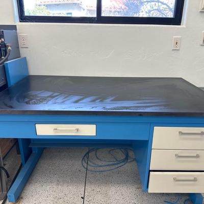 Lot 1221 metal work desk