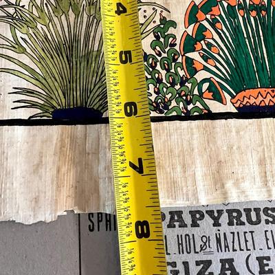 2 Vintage Egyptian Classic Papyrus Paintings