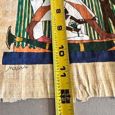 2 Vintage Egyptian Classic Papyrus Paintings