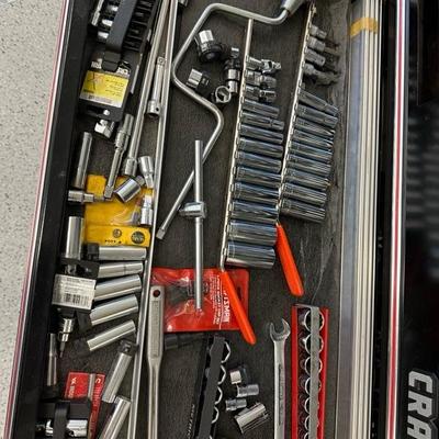 Lot 1232 miscellaneous tools, including craftsman, socket set
