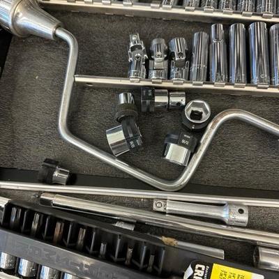 Lot 1232 miscellaneous tools, including craftsman, socket set