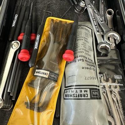 Lot 1239 miscellaneous wrenches and tools, some of them craftsman