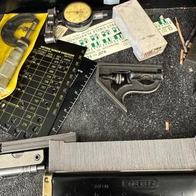Lot 1241 miscellaneous tools, including micrometers