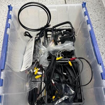 Lot 1254 miscellaneous power cables