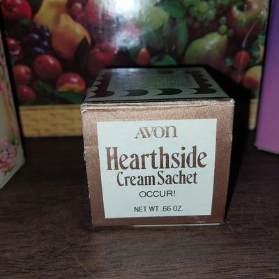 VINTAGE CRYSTALGLOW CANDLE-CRYSTALPOINT "COTILLION" COLOGNE-HEARTSIDE CREAM SACHET-MORE