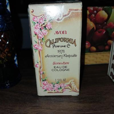 VINTAGE CRYSTALGLOW CANDLE-CRYSTALPOINT "COTILLION" COLOGNE-HEARTSIDE CREAM SACHET-MORE