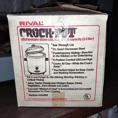 NIB 12 CUP MR COFFEE MAKER AND RIVAL CROCK POT