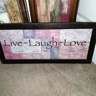 THREE FRAMED ARTWORK