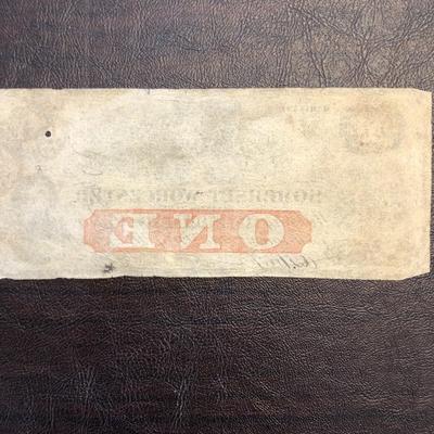 1862 SOMERSET AND WORCESTER SAVINGS BANK $1 BILL