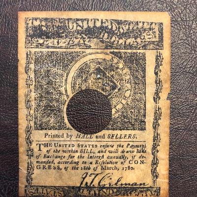 1780 REVOLUTIONARY WAR $7 BILL