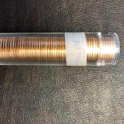 1974 D UNCIRCULATED ROLL LINCOLN CENTS