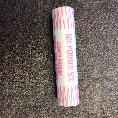 1974 D UNCIRCULATED FEDERAL RESERVE ROLL LINCOLN CENTS