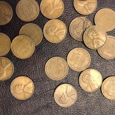 1940'S PARTIAL ROLL LINCOLN WHEATIES