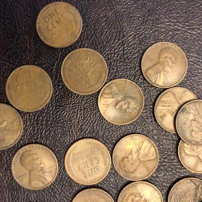 1940'S PARTIAL ROLL LINCOLN WHEATIES