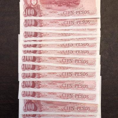 LARGE BANCO CENTRAL DE LA ARGETINA BANK BILL LOT