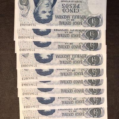 LARGE BANCO CENTRAL DE LA ARGETINA BANK BILL LOT