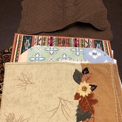 HAPPY CAMPER CAMPING LINENS AND PLACEMATS GALORE