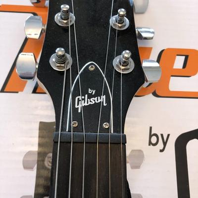 GIBSON ELECTRIC GUITAR, CASE, STRAP, AMPLIFIER