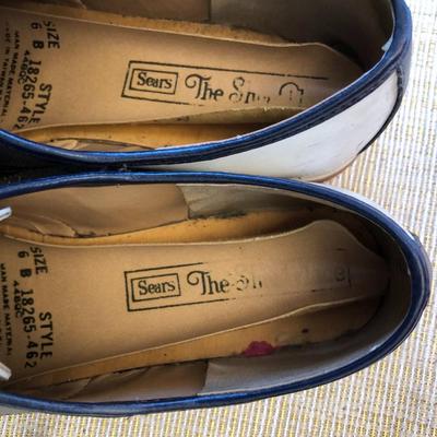 VINTAGE SEARS LADIES SADDLE SHOES, SZ 6.5