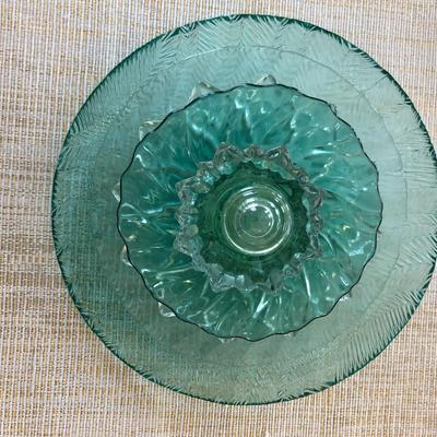 GLASS GARDEN ART (AQUA)