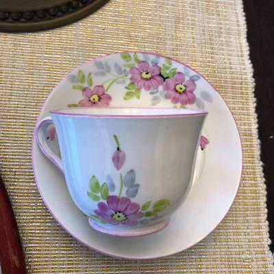 HAND MIRROR, TEA CUP/SAUCER AND MORE