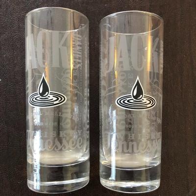 JACK DANIELS BEER AND WHISKEY GLASS LOT