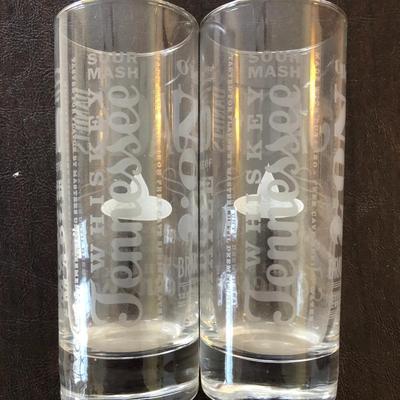 JACK DANIELS BEER AND WHISKEY GLASS LOT